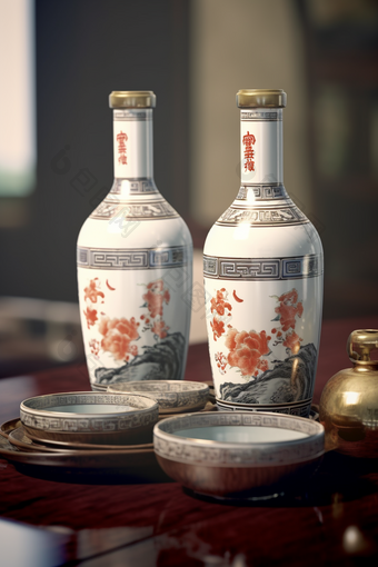 中国传统白酒酒杯陶瓷中国古风