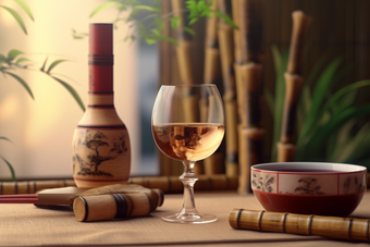 中国传统白酒酒杯器具室内