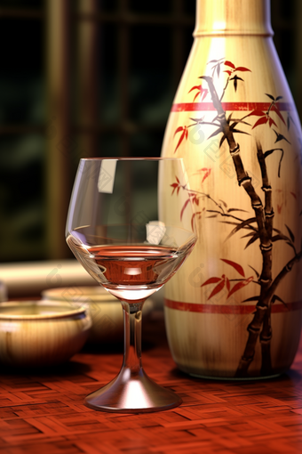 中国传统白酒酒杯瓷器中国古风