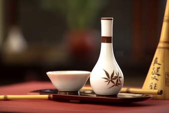 中国传统白酒酒杯古风素材