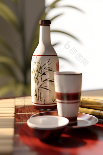 中国传统白酒酒杯古风陶瓷