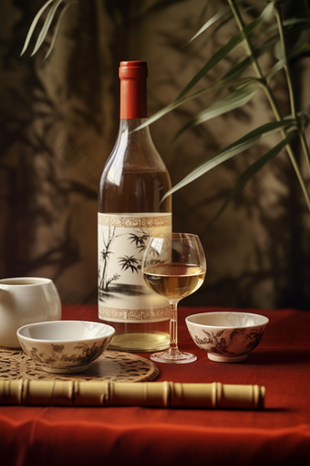 中国传统白酒酒杯古风中式