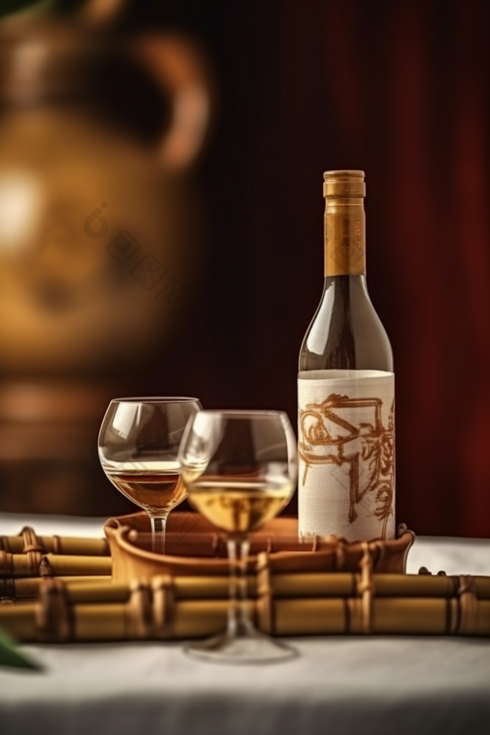 中国传统白酒酒杯酒具素材