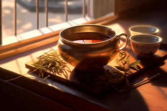 茶艺茶具素雅传统文化