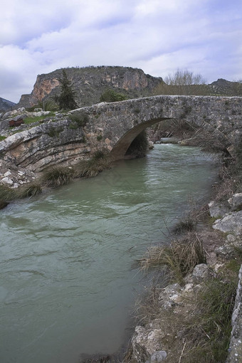 罗马桥通道colomera河村省格拉纳达安达卢西亚西班牙