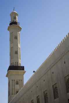 阿联酋迪拜大清真寺尖塔布尔迪拜