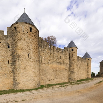 中世纪的城市卡尔卡松法国