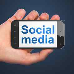 社会网络概念社会媒体智能手机
