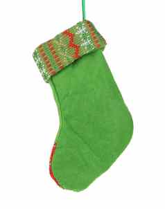 装饰圣诞节绿色袜子
