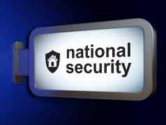 保护概念国家安全盾广告牌背景