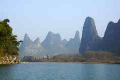 长河景观yangshuo桂林guanxi省中国