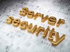 安全概念金服务器安全数字背景