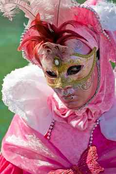 威尼斯狂欢节服装面具