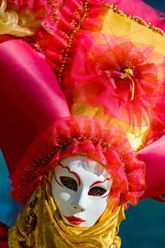 威尼斯狂欢节服装面具