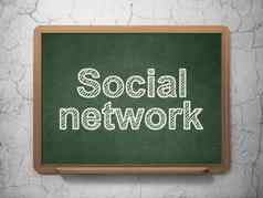社会网络概念社会网络黑板背景