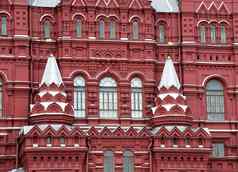 历史博物馆红色的广场莫斯科