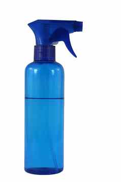 蓝色的喷雾瓶