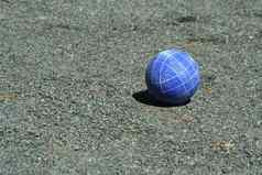 蓝色的地掷球球法院