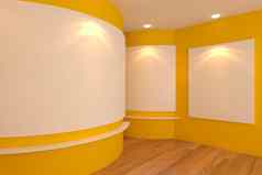 画廊黄色的房间