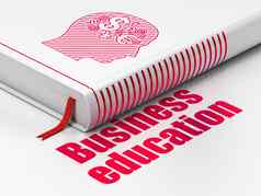 教育概念书头金融象征业务教育白色背景