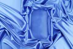 蓝色的丝绸软折叠框架