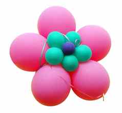 粉红色的气球花
