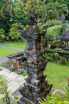 华丽的列正式的巴厘岛的花园