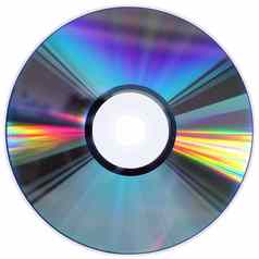 Dvd磁盘孤立的白色