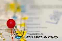 芝加哥城市销地图
