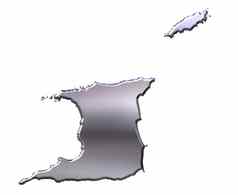 特立尼达拉岛多巴哥银地图
