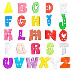 字母婴儿塑料信集