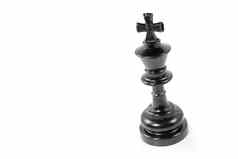 国际象棋王孤立的白色背景