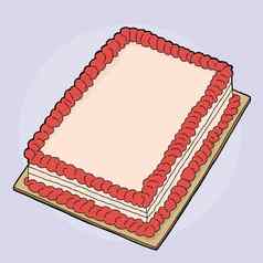 卡通草莓蛋糕