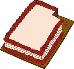 切片蛋糕白色