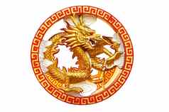 龙雕像神中国