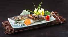 日本厨房炸鱼背景
