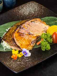 日本厨房炸鱼背景