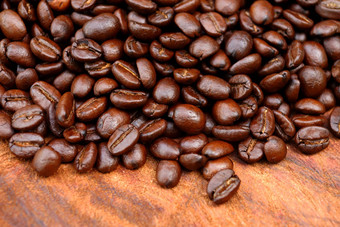 咖啡豆木背景