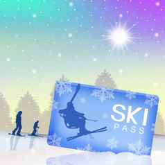 滑雪通行证