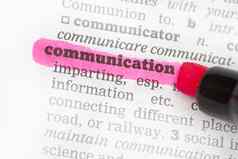 沟通字典定义