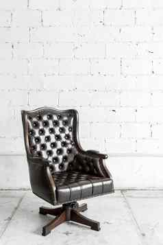 黑色的椅子古董房间