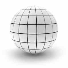 空白球形成块渲染