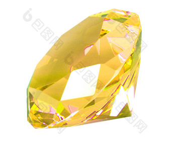 燎黄色的水晶钻石