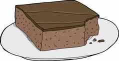 巧克力蛋糕咬马克板