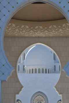 谢赫。扎耶德大清真寺阿布阿布扎比阿联酋