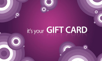 紫色的礼物卡