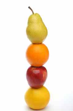 色彩斑斓的新鲜的水果图腾