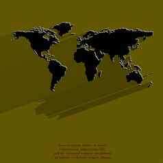 世界地图网络图标平设计