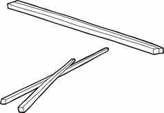 概述了木筷子