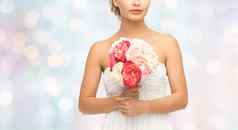 新娘女人花束花